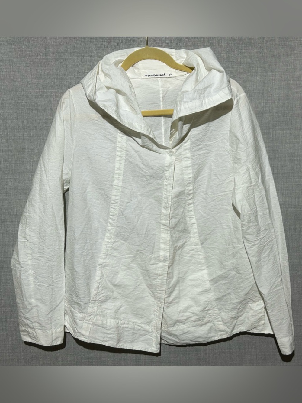 Transit Par Such Lightweight Hooded Jacket in White